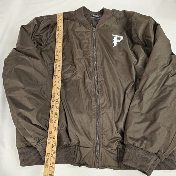 Primitive Skateboarding Brown Bomber Jacket Men's Size Large - Picture 3 of 6